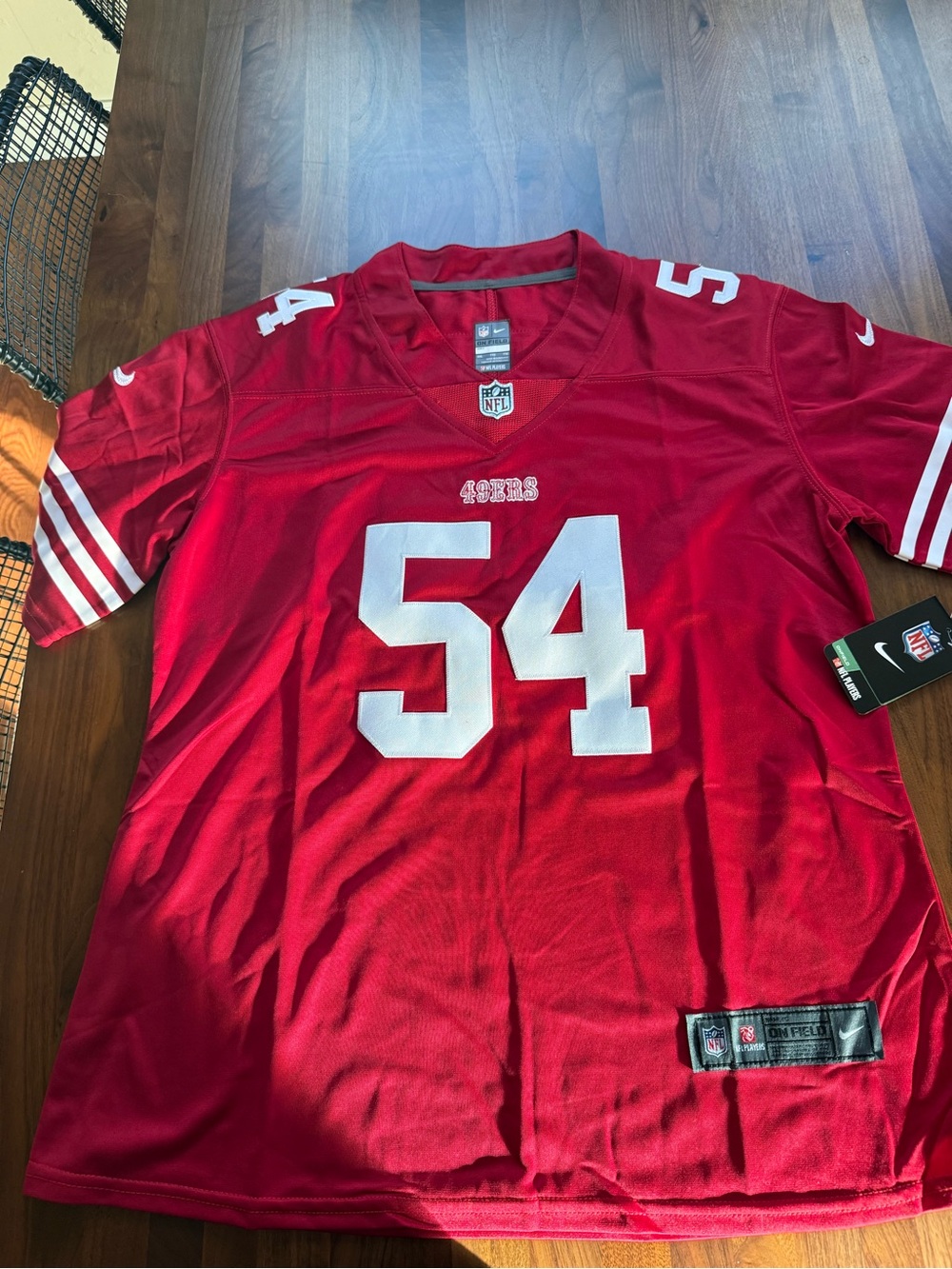 NFL San Francisco 49ers Red #54 Football Jersey
